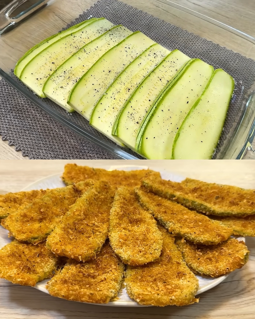 Crispy Zucchini Fritters with Creamy Ricotta–Paprika Dipping Sauce