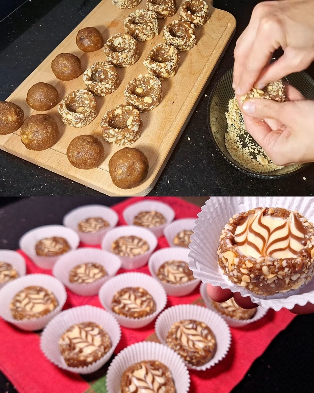 Date & Peanut Chocolate Truffles