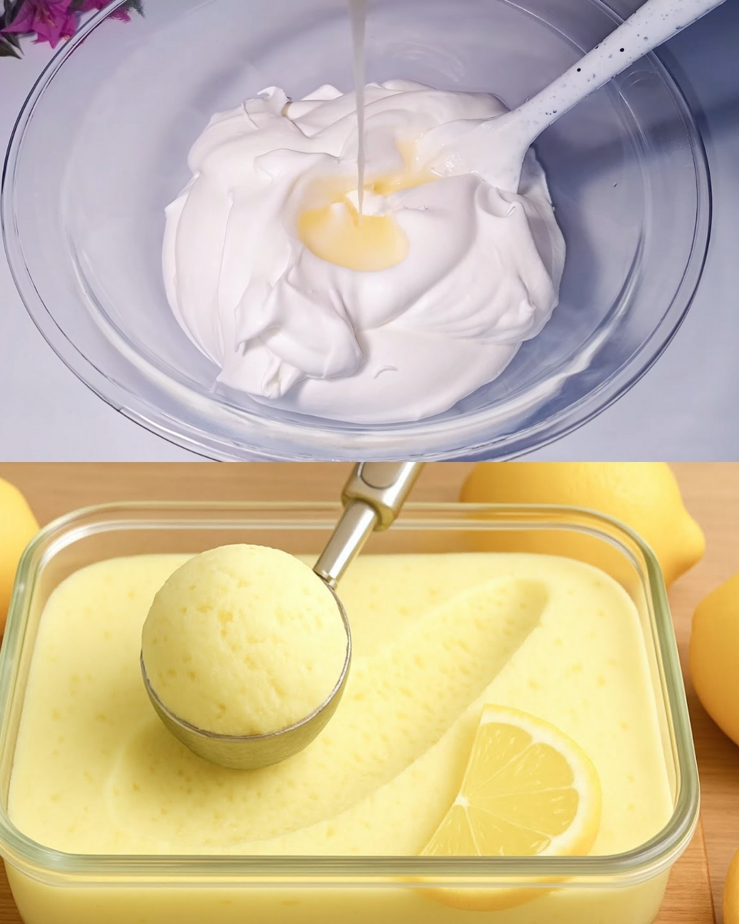 Lemon-Mint Frozen Cream