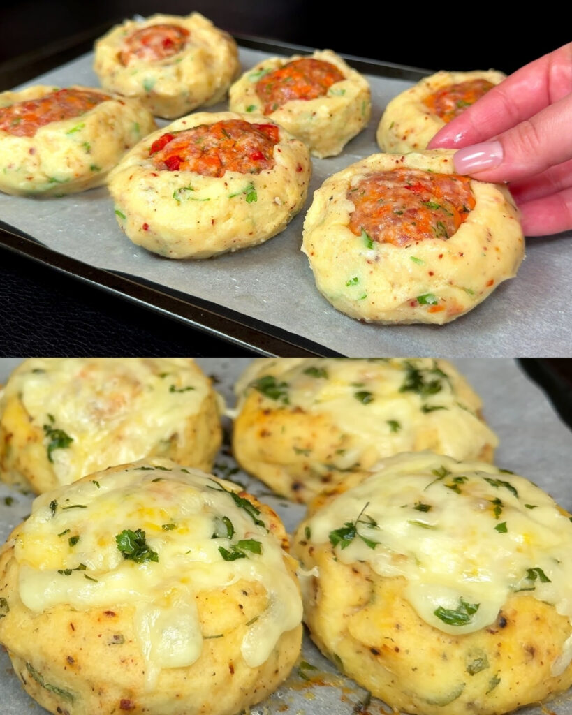 Mashed Potato Casserole with Spiced Beef Filling