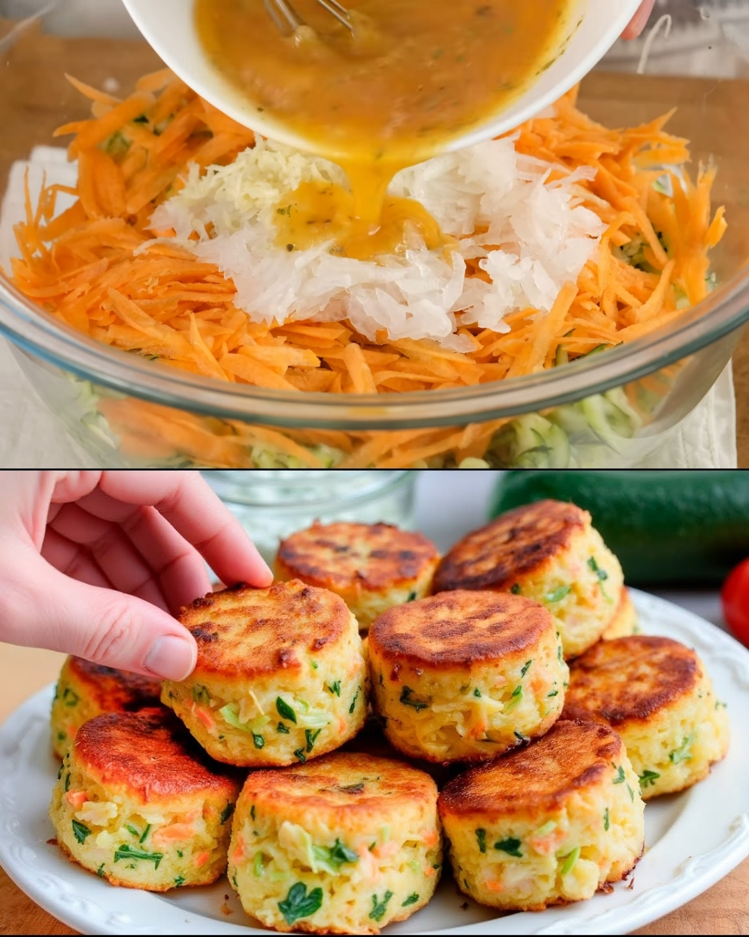 Turkey & Garden-Veggie Patties with Vitamin Cucumber-Dill Sauce