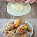 Turkish Cheese Bread with Sesame Seeds