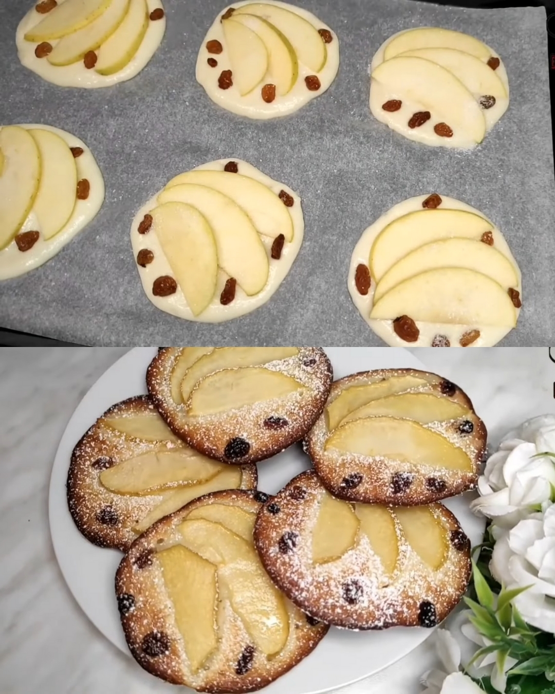 Simple Apple Raisin Cake