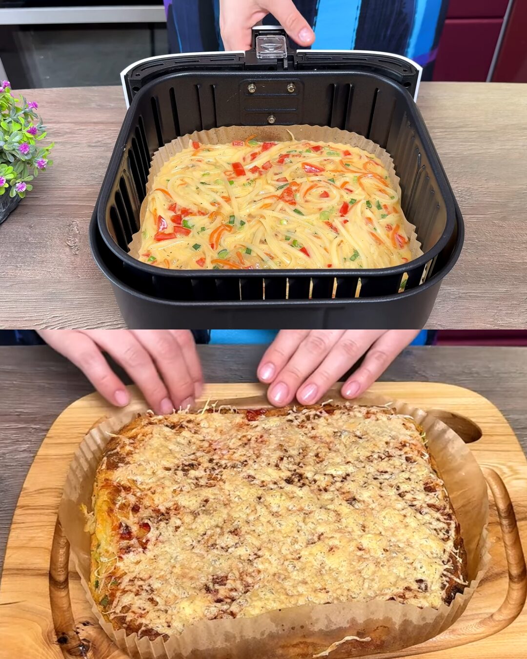 Italian-Style Veggie-Packed Potato Bake with Parmesan Crust