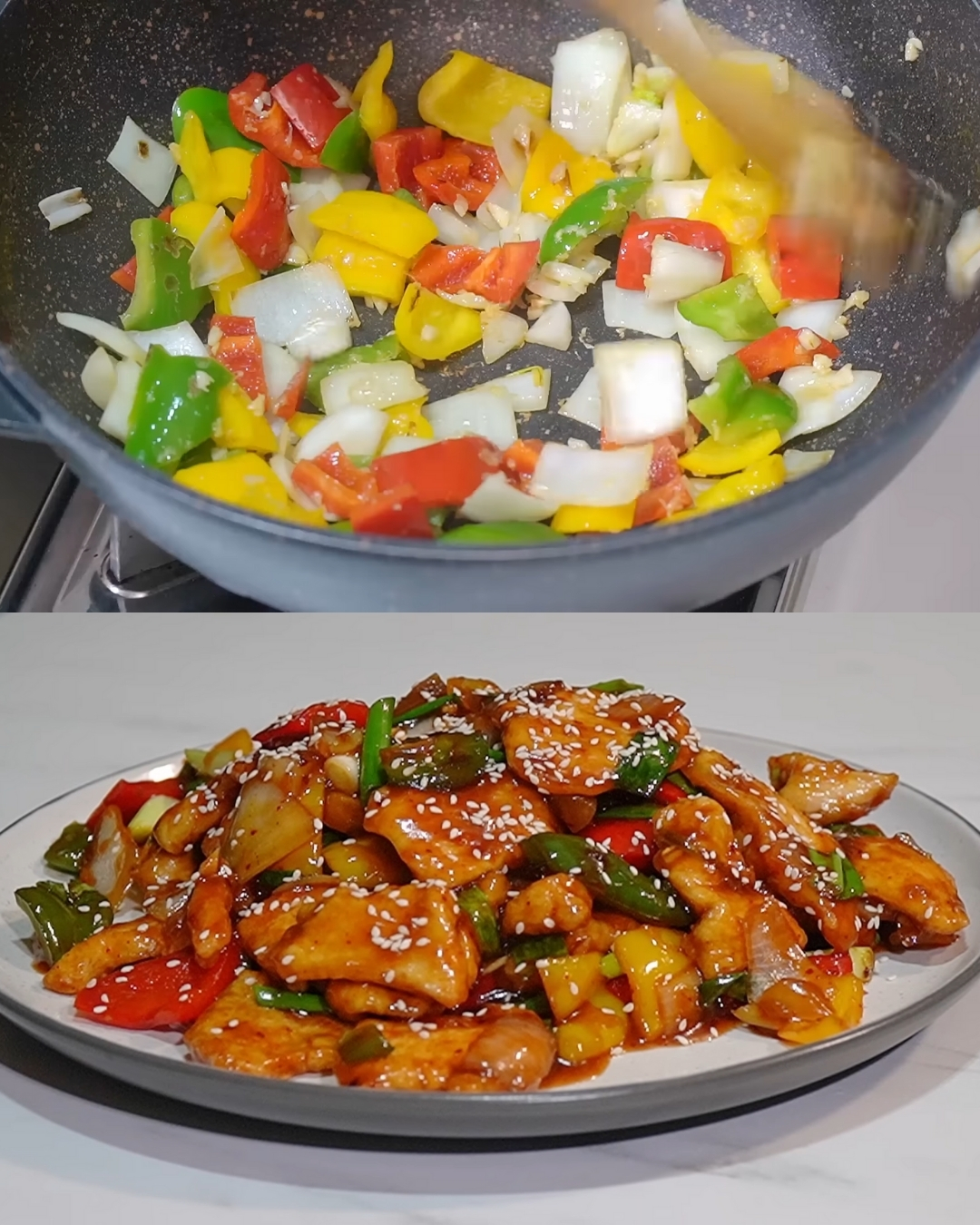 Sweet & Spicy Soy-Garlic Chicken Stir-Fry