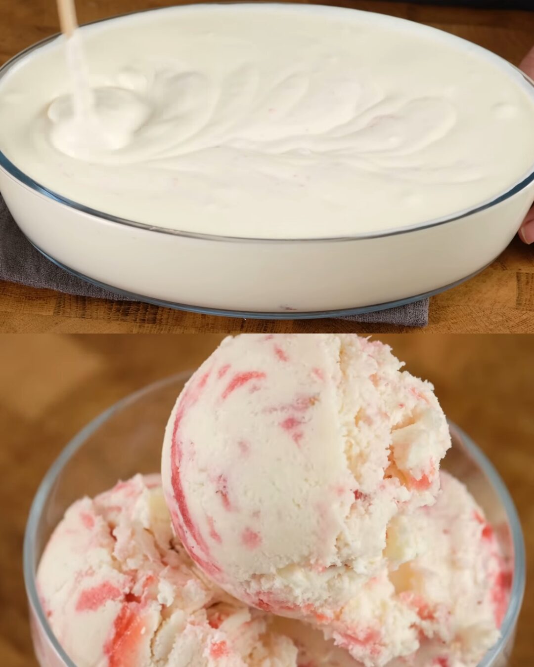 Strawberry Swirl Ice Cream Recipe