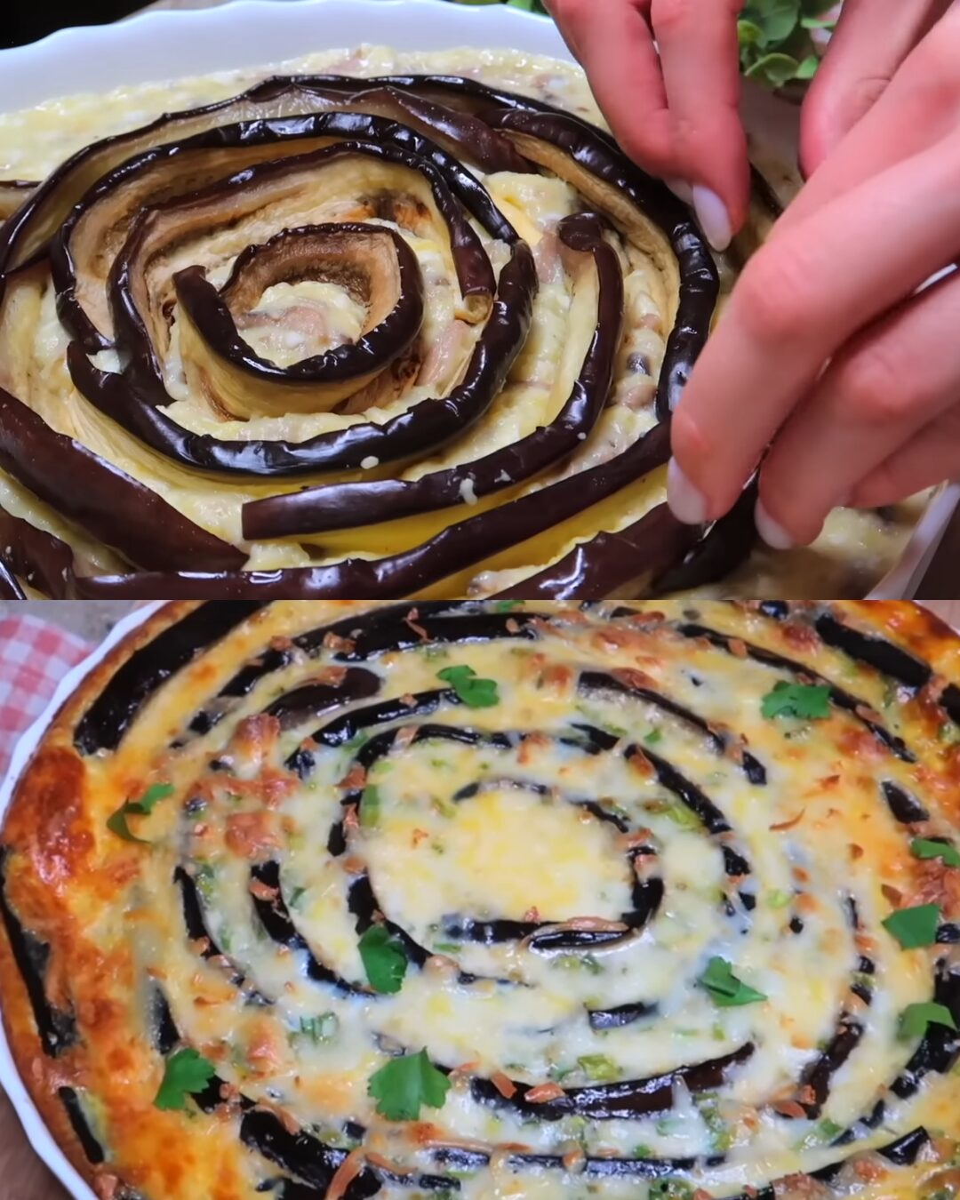 Hearty Eggplant, Potato & Mushroom Bake