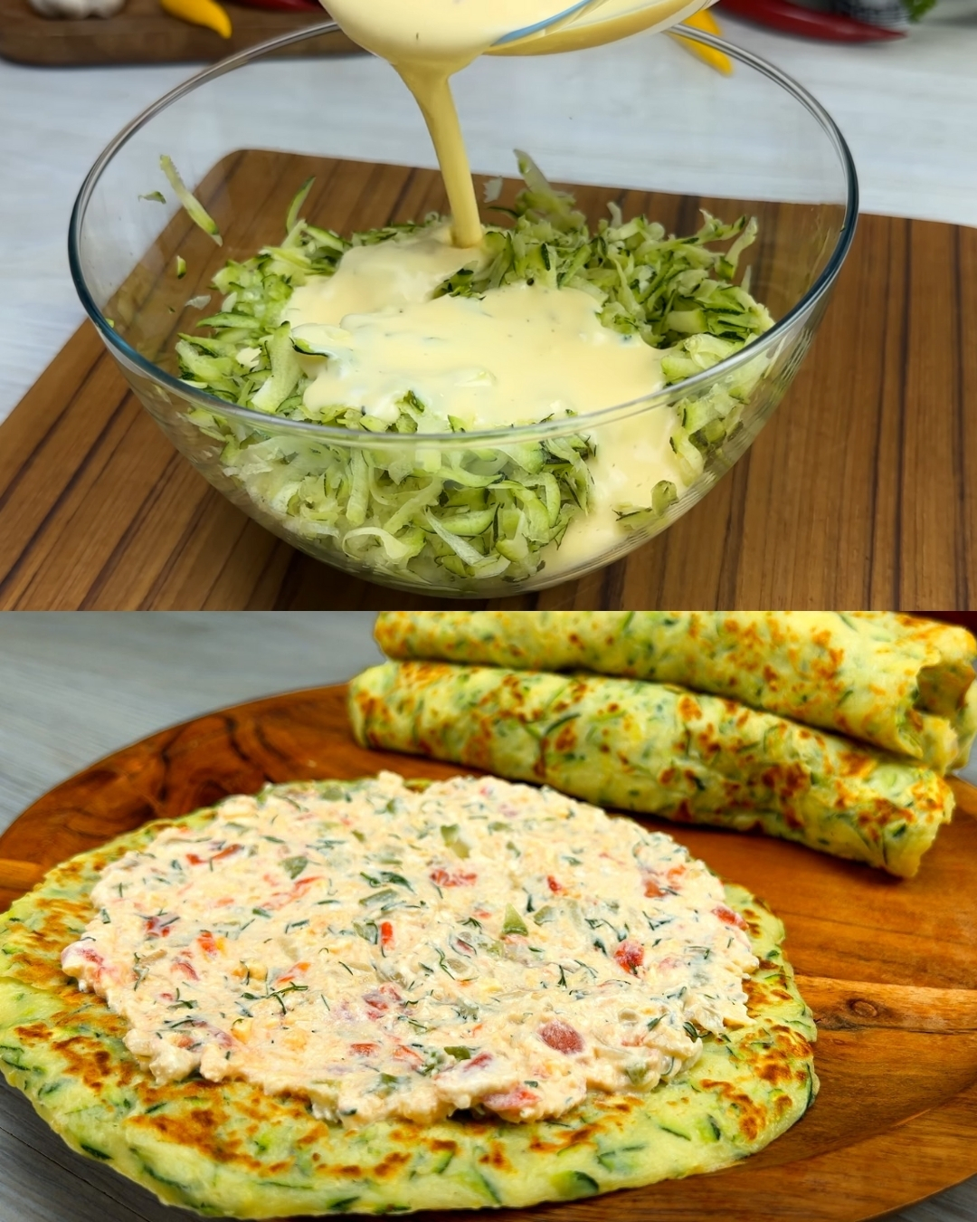 Crispy Zucchini Fritters with Fresh Garden Topping