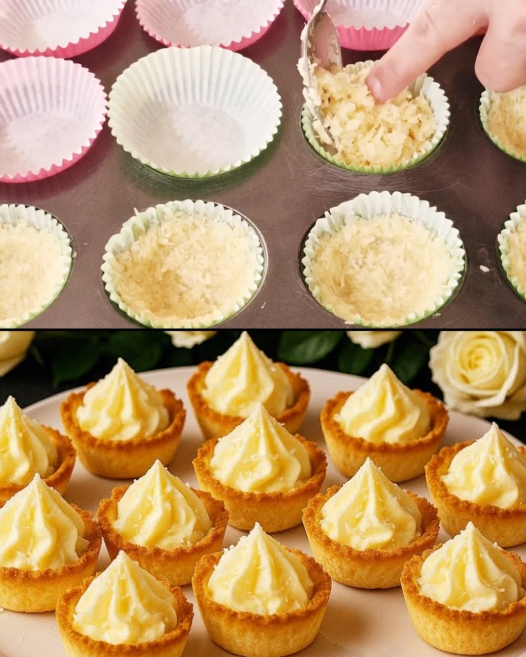 White Chocolate Coconut Custard Tart