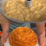 Apple-Custard Swirl Apple Cake
