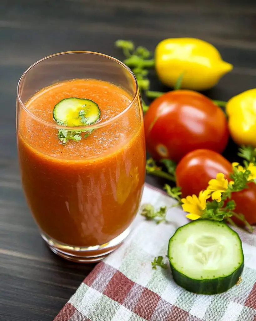 Spicy Tomato Cucumber Smoothie