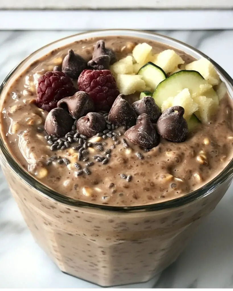 Chocolate Zucchini Bread Chia Protein Pudding