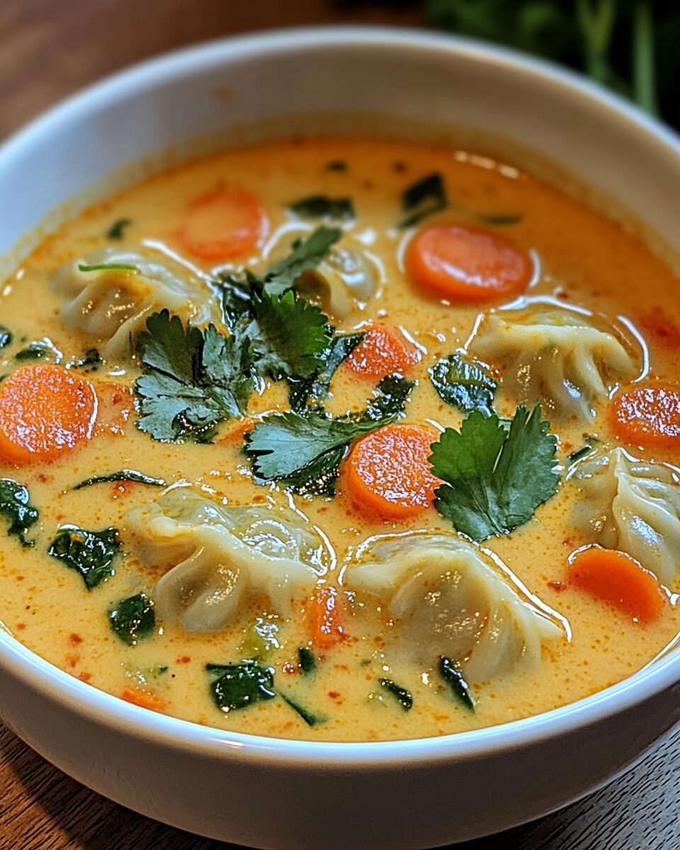 Curry Dumpling Delight Soup