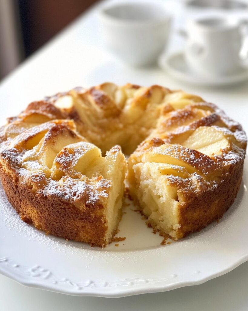 French Apple Cake finished dish