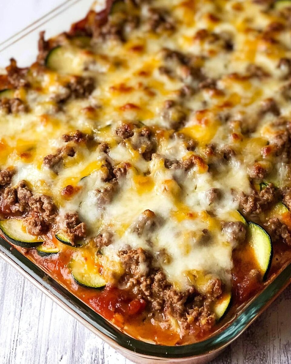 Ground Beef Zucchini Casserole