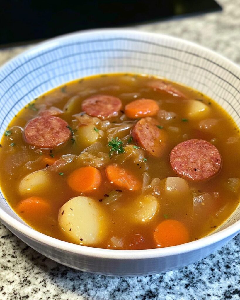Kielbasa and Sauerkraut Soup