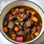 Persian Rhubarb and Herb Stew