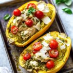 Pesto Chicken Spaghetti Squash
