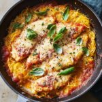 Skillet Chicken Parmesan with Spaghetti Squash