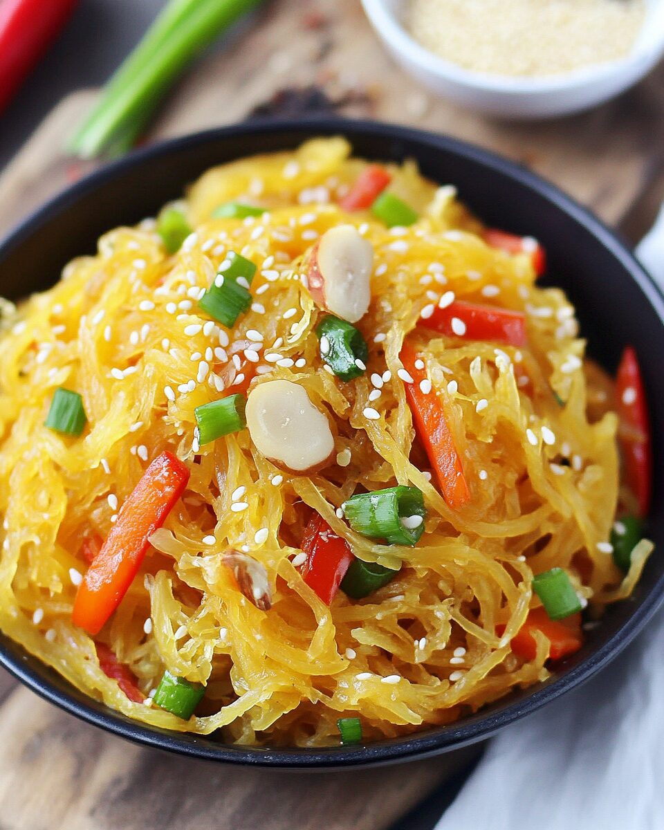Spaghetti Squash Chow Mein