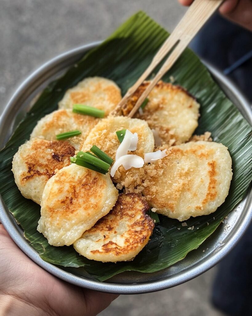 Thai Coconut Pancakes finished dish