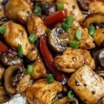 Black Pepper Chicken with Mushrooms