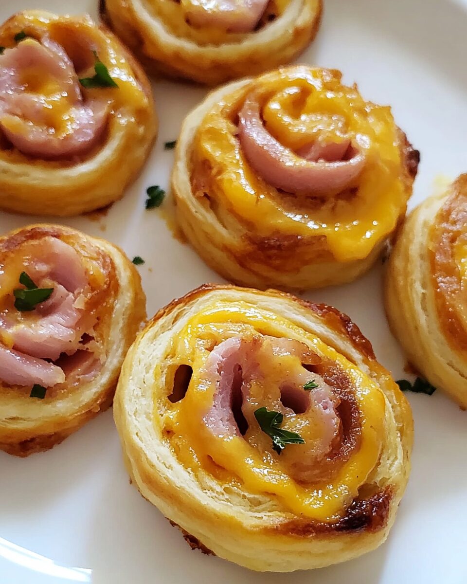 Cheesey Ham Pinwheels