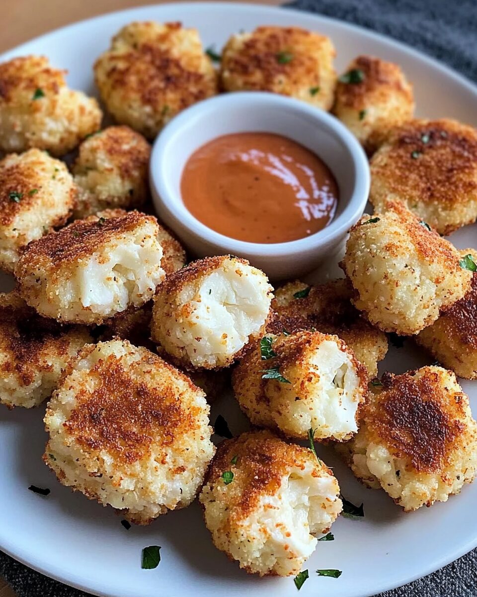 Cheesy Cauliflower Nuggets