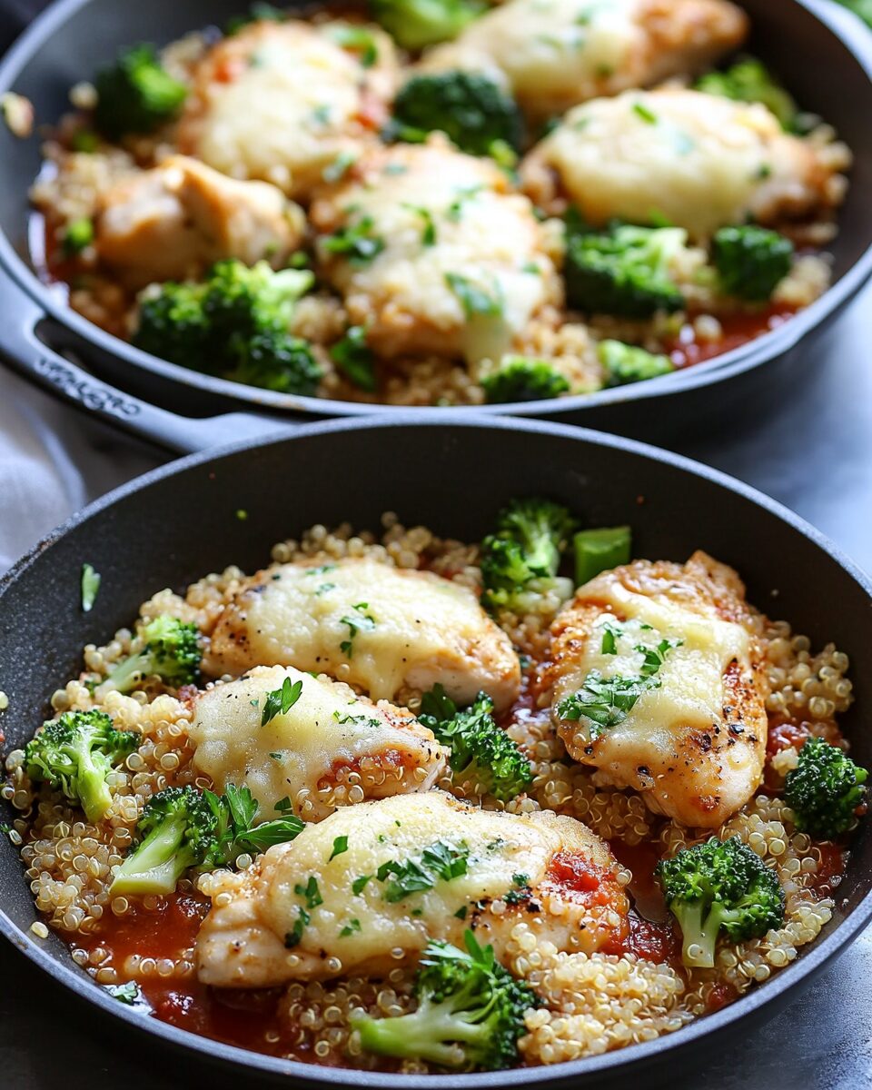 Chicken Broccoli Quinoa Skillet