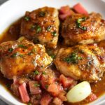 Chicken with Rhubarb Sauce