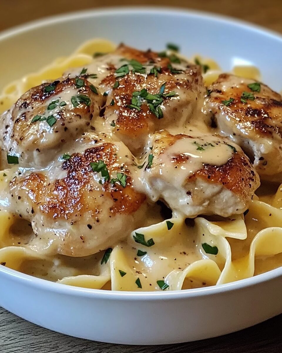 Chicken with Buttered Noodles