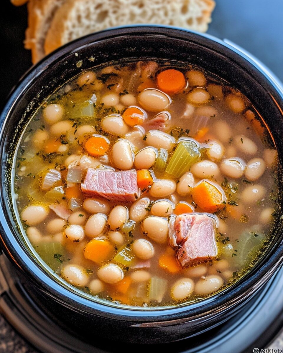 Crockpot Ham and Bean Soup