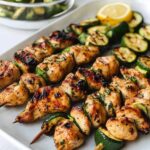 Grilled Chicken & Zucchini Skewers