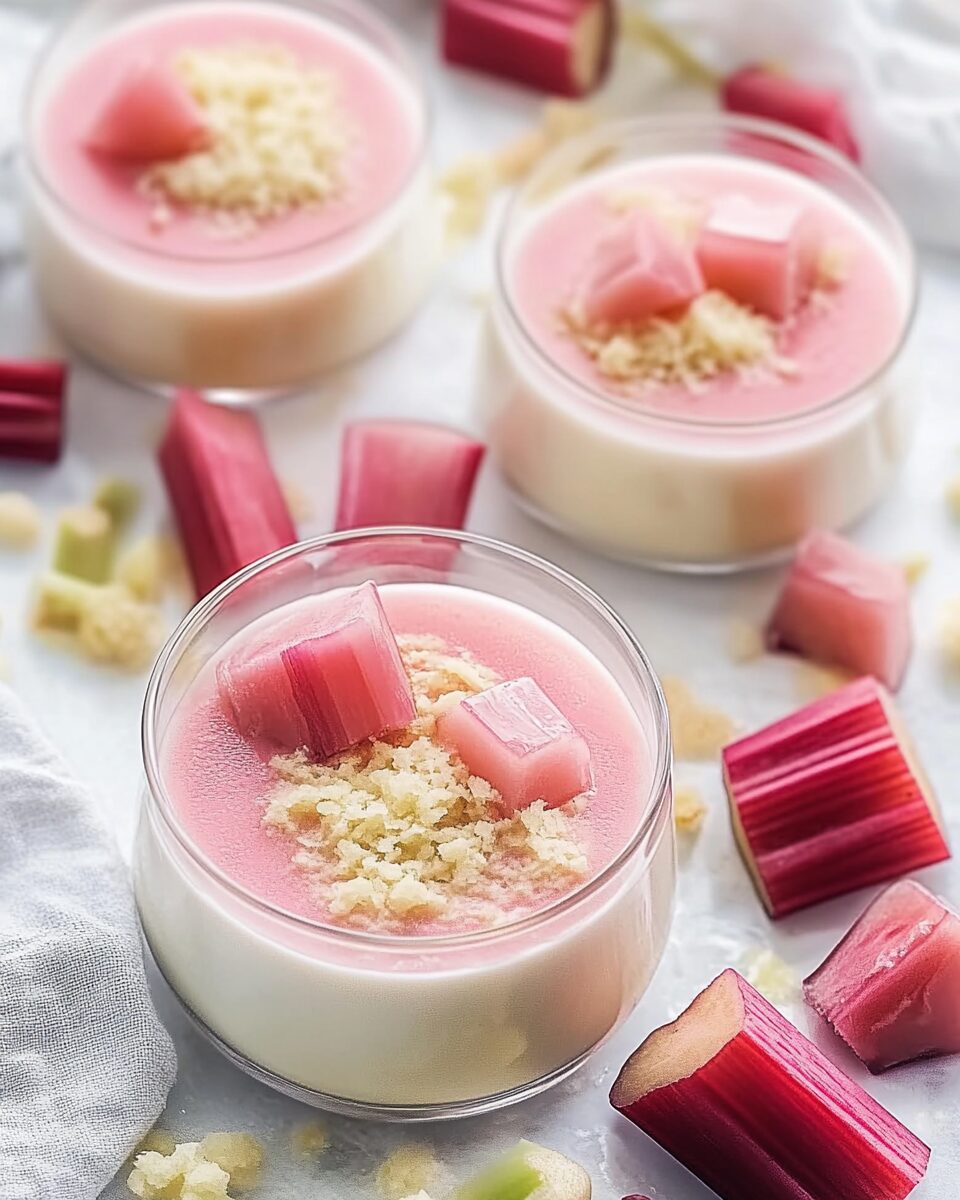 Rhubarb Panna Cotta