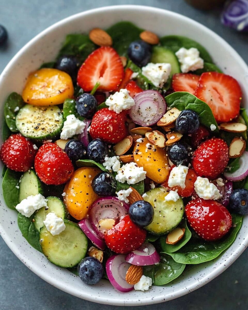 Summer Berry Spinach Salad