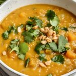 Thai Butternut Squash and Red Lentil Soup