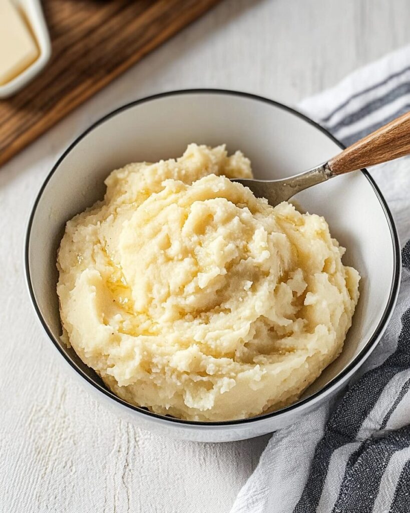 Vanilla Mashed Potatoes finished dish