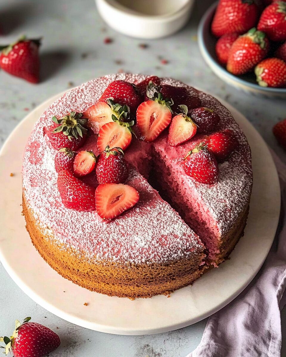 Vegan Strawberry Cake