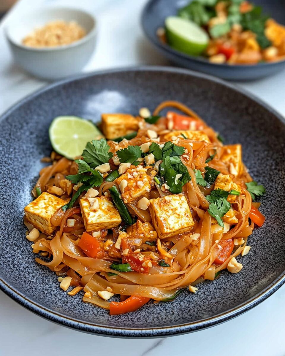 Vegetarian Pad Thai with Tofu