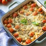 White Bean and Pesto Bake