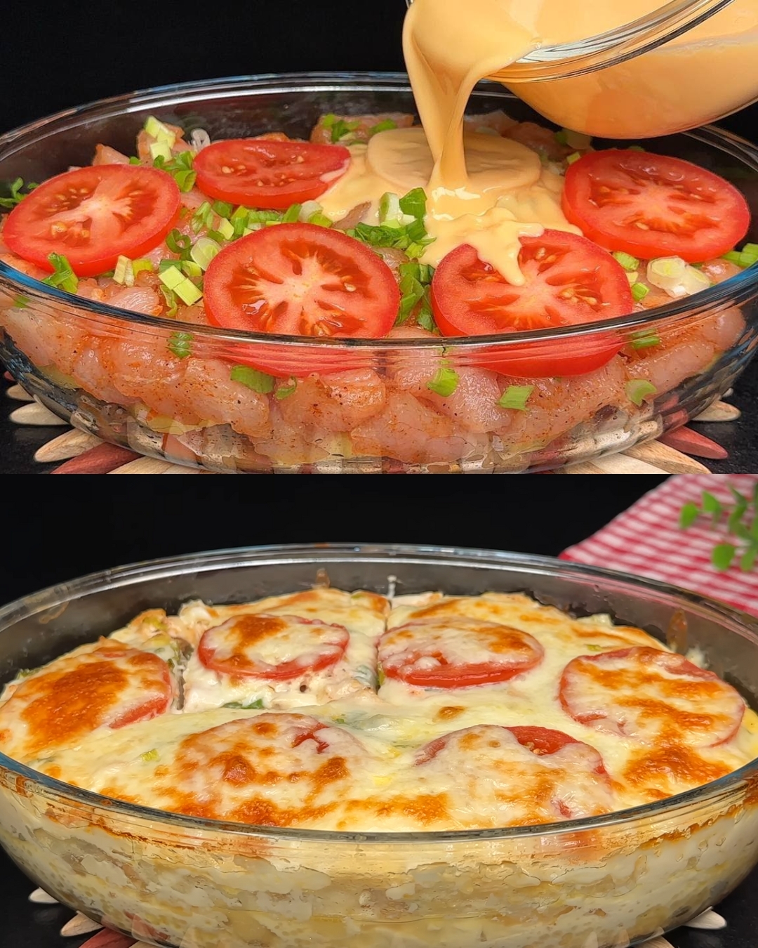 Hearty Chicken, Potato & Mushroom Frittata Bake