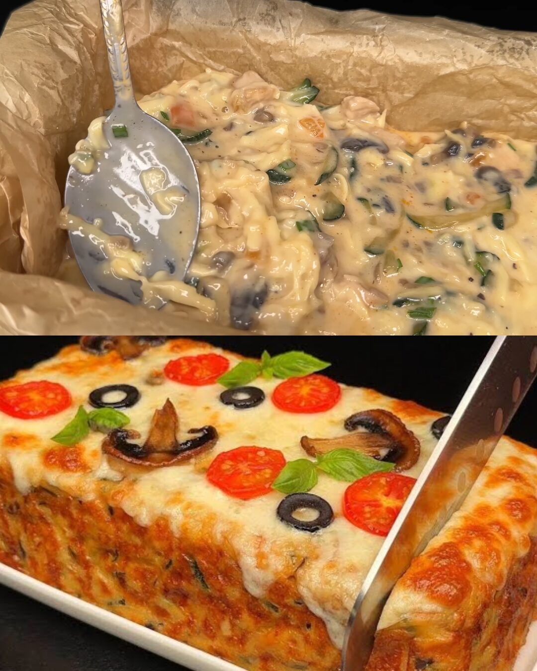 Savory Chicken and Veggie Casserole with Broccoli, Zucchini & Mozzarella