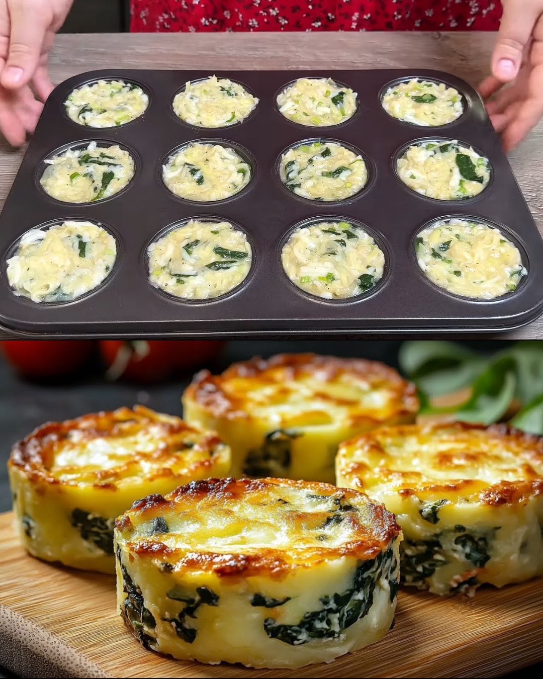 Spinach and Potato Bake