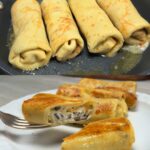 Potato and Mushroom Pancakes with Cream Cheese and Dill