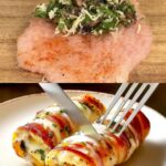 ​Bacon-Wrapped Chicken Roulade with Mushroom and Mozzarella Filling​