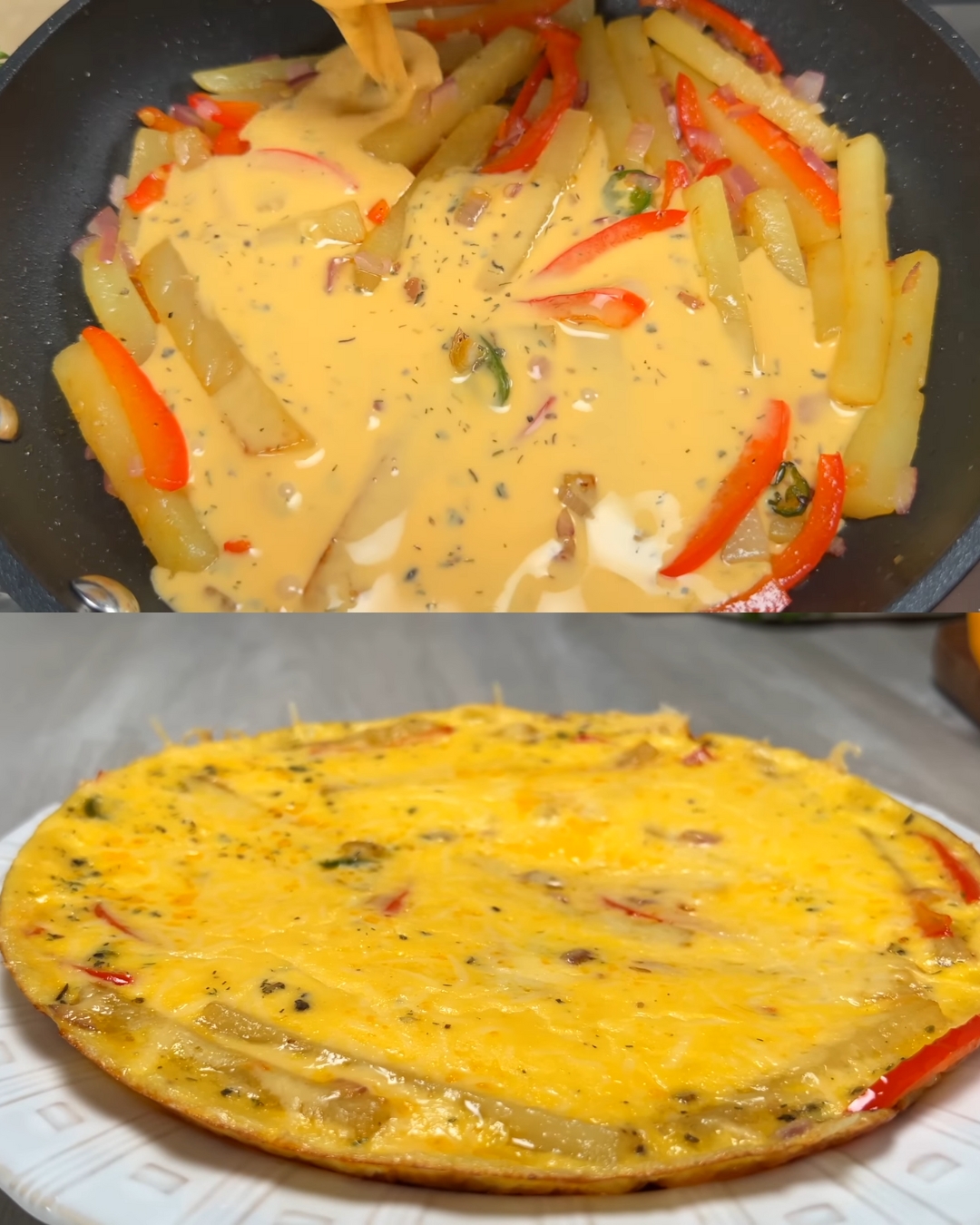 Potato and Pepper Frittata