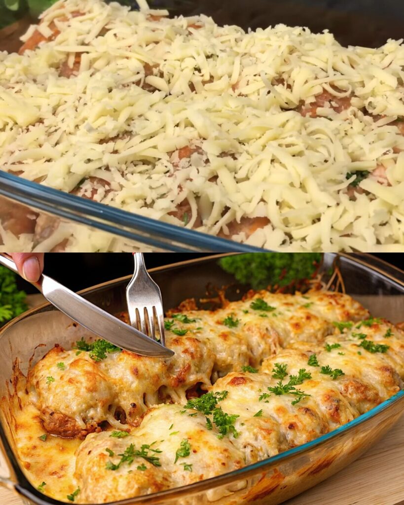 Hearty Baked Meat and Potato Cutlet Casserole