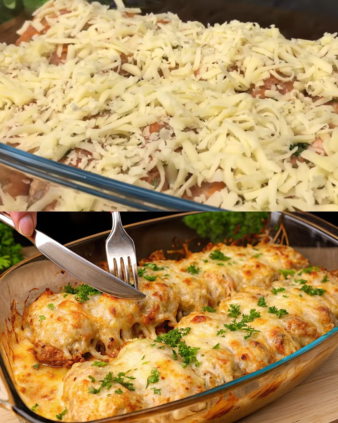 Hearty Baked Meat and Potato Cutlet Casserole