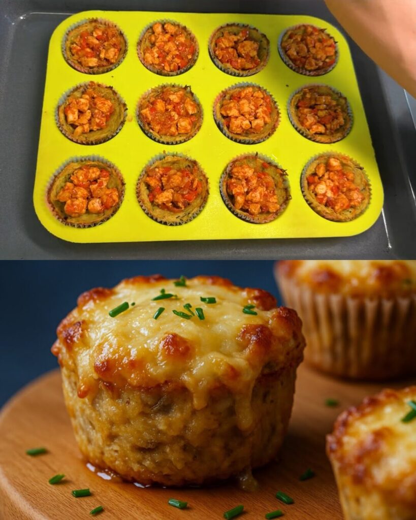 Savory Baked Potato Nests with Chicken and Cheese Filling