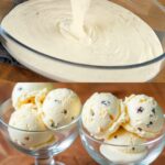 Homemade chocolate ice cream